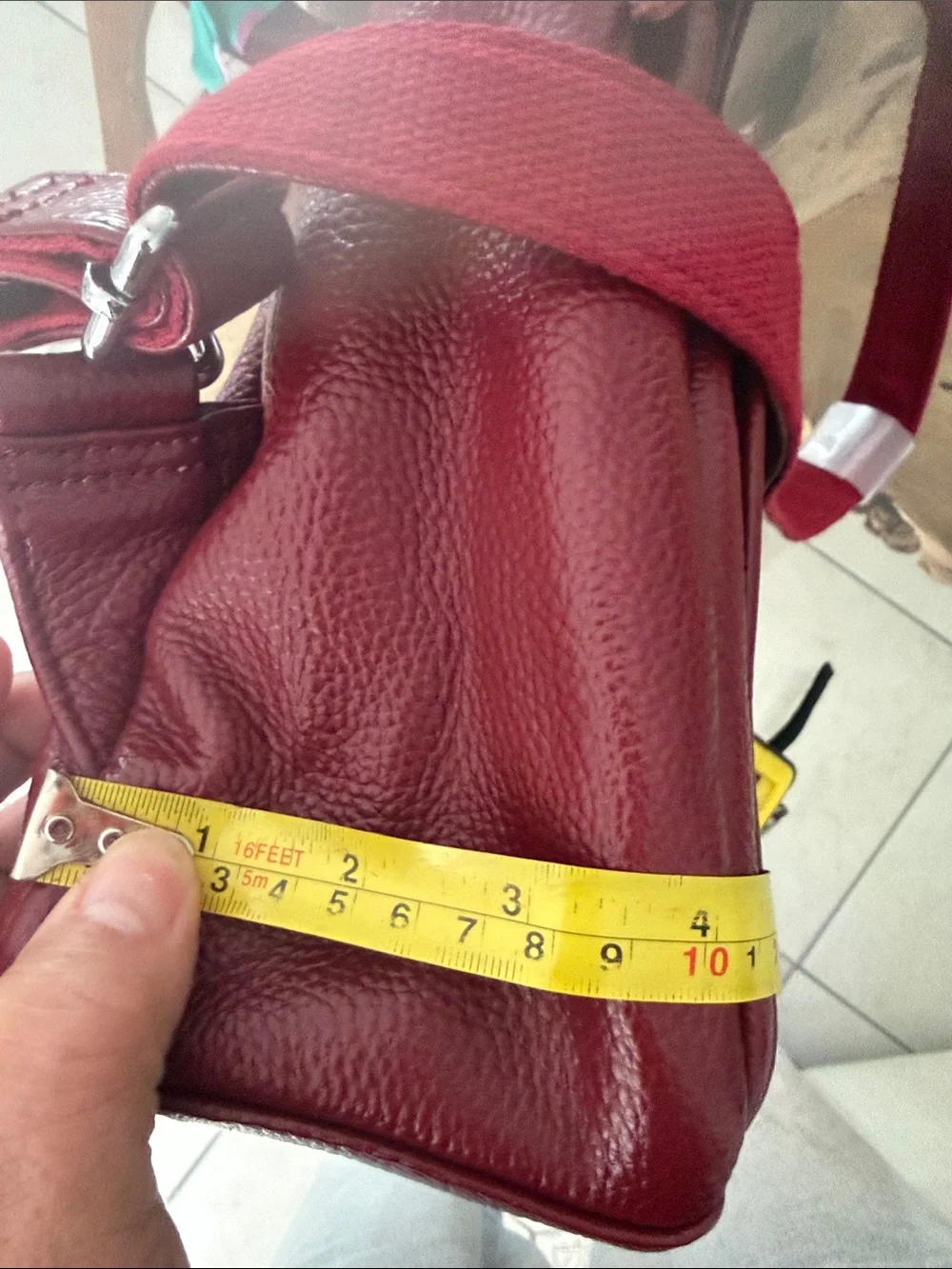 Burgundy Leather Backpack